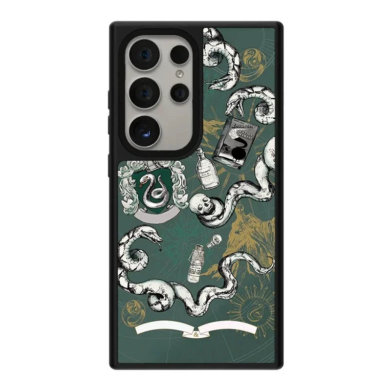 

Magic Samsung Galaxy S23 S24 S25 Ultra Plus S25+ Mirror Surface MagSafe Case Cover Shell