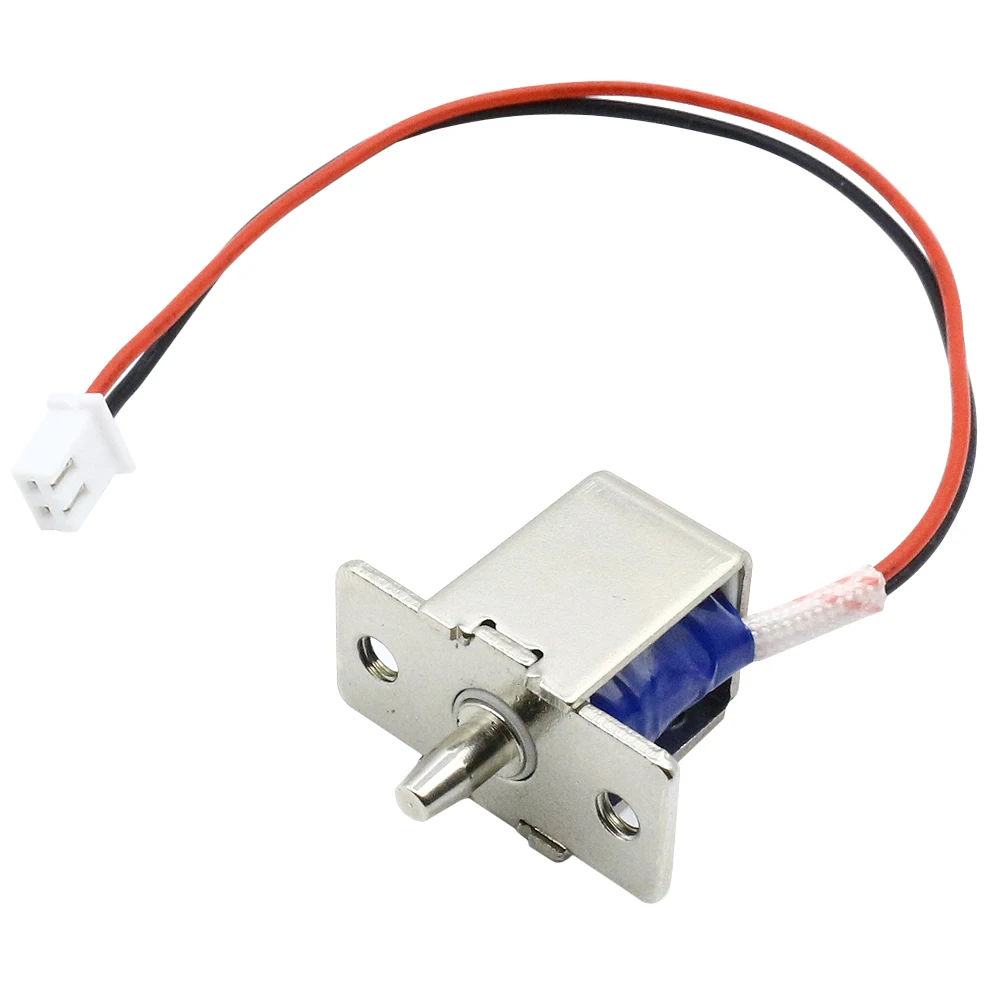 Cerradura de perno electrónica pequeña, mini electroimán solenoide, cerradura eléctrica oculta, cerradura de puerta, DC5v12v