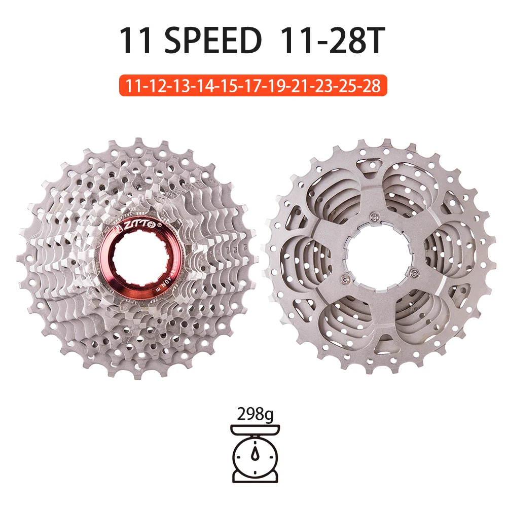 ZTTO Road Gravel Bike11 Geschwindigkeit 11-36T Kassette 11-28T 11s 11-34T 11/25T 11-30T K7 Leichtes Kettenrad 105 Langlebiger Fahrradzug – Detail 20