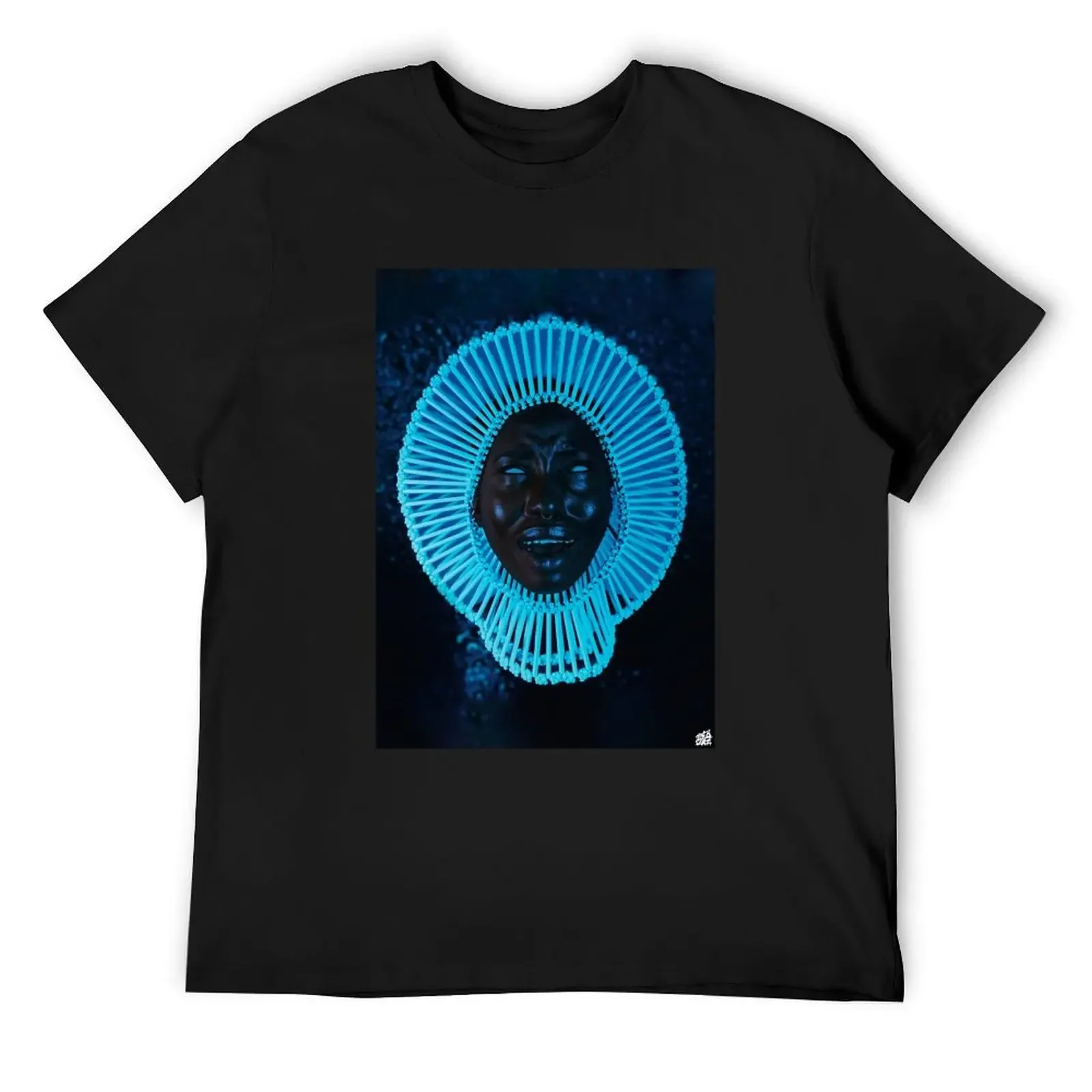 Awaken my love A3 size extended album Poster T-Shirt plain cute tops street wear blue archive tshirts for men