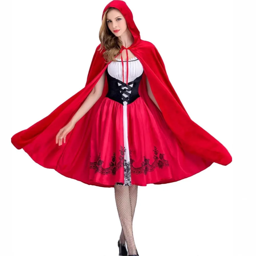 Little Red Riding Hood Performance Costume Artistic Performance Children's Wear Women's Halloween Clothing Traditional Chines...