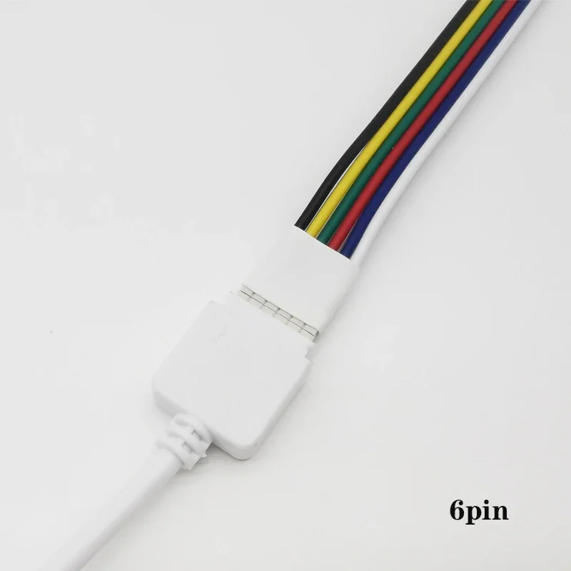 5 Stks/partij 4Pin 5Pin 6Pin Rgb Rgbw Rgbcct Rgbcw Sluit Kabel Stopcontact Mannelijke Aansluiten Draad Voor 5050 Rgb Rgbw led Strip Licht