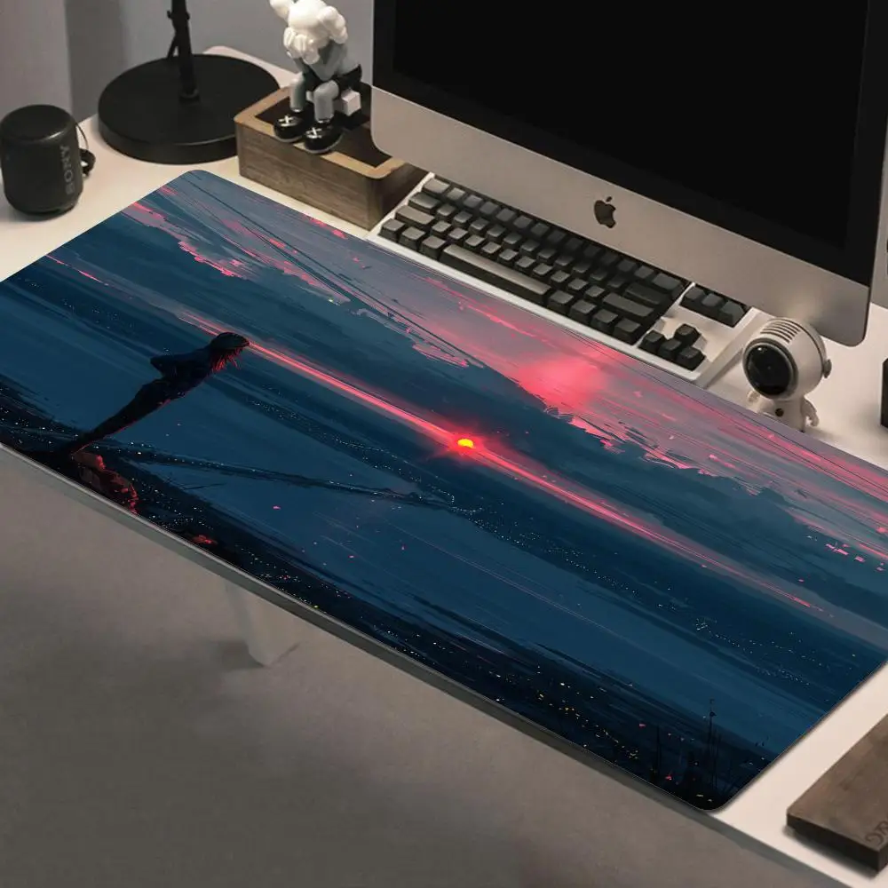 

Sunset Mousepad Desk Mat With Pad gaming accessories Prime Gaming XXL Keyboard Pad Stitch Padding Mat