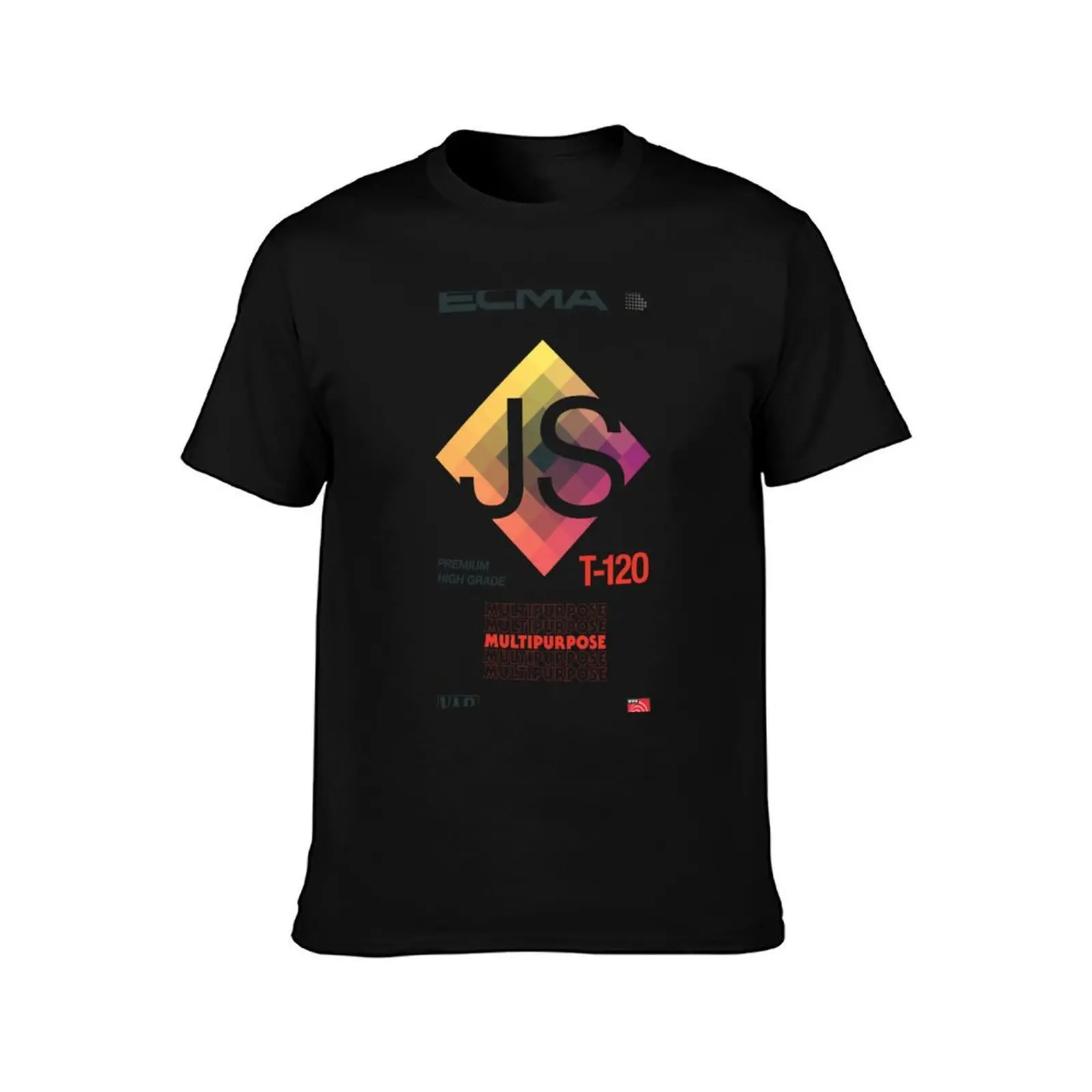 Retro Blank VHS JavaScript (ECMAScript) T-Shirt Holiday Party Tee Shirt T-Shirt