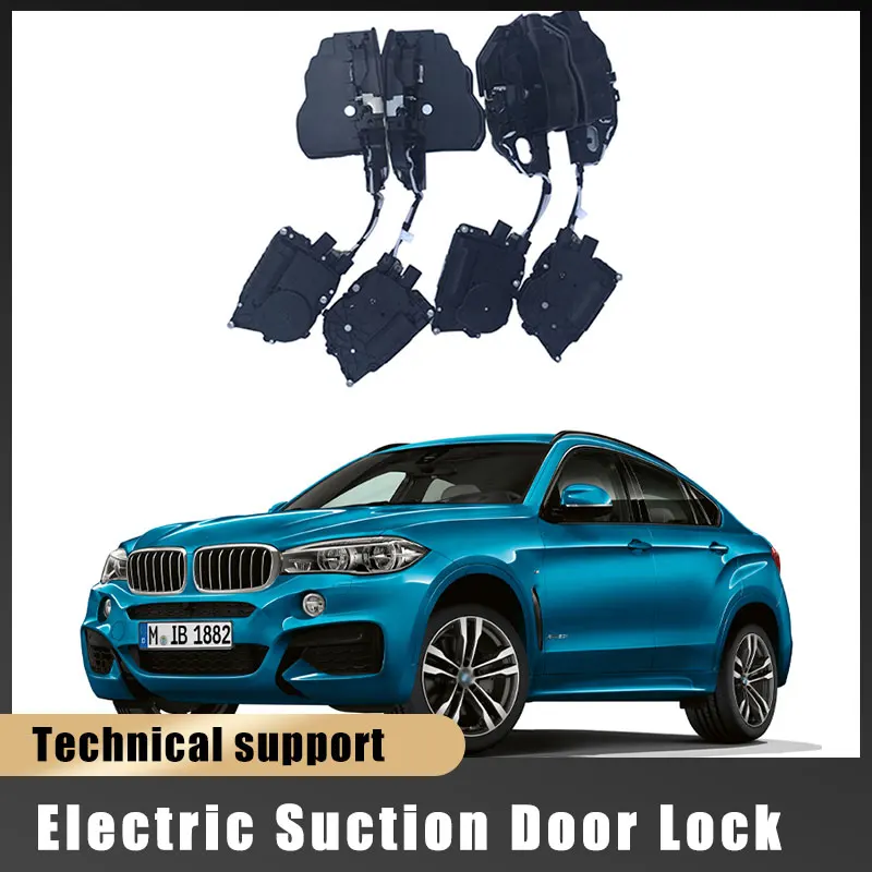 Smart Auto Electric Suction Door Lock for BMW X6 F16 2015-NOW Automatic Soft Close Door Super Silence Car Vehicle Door