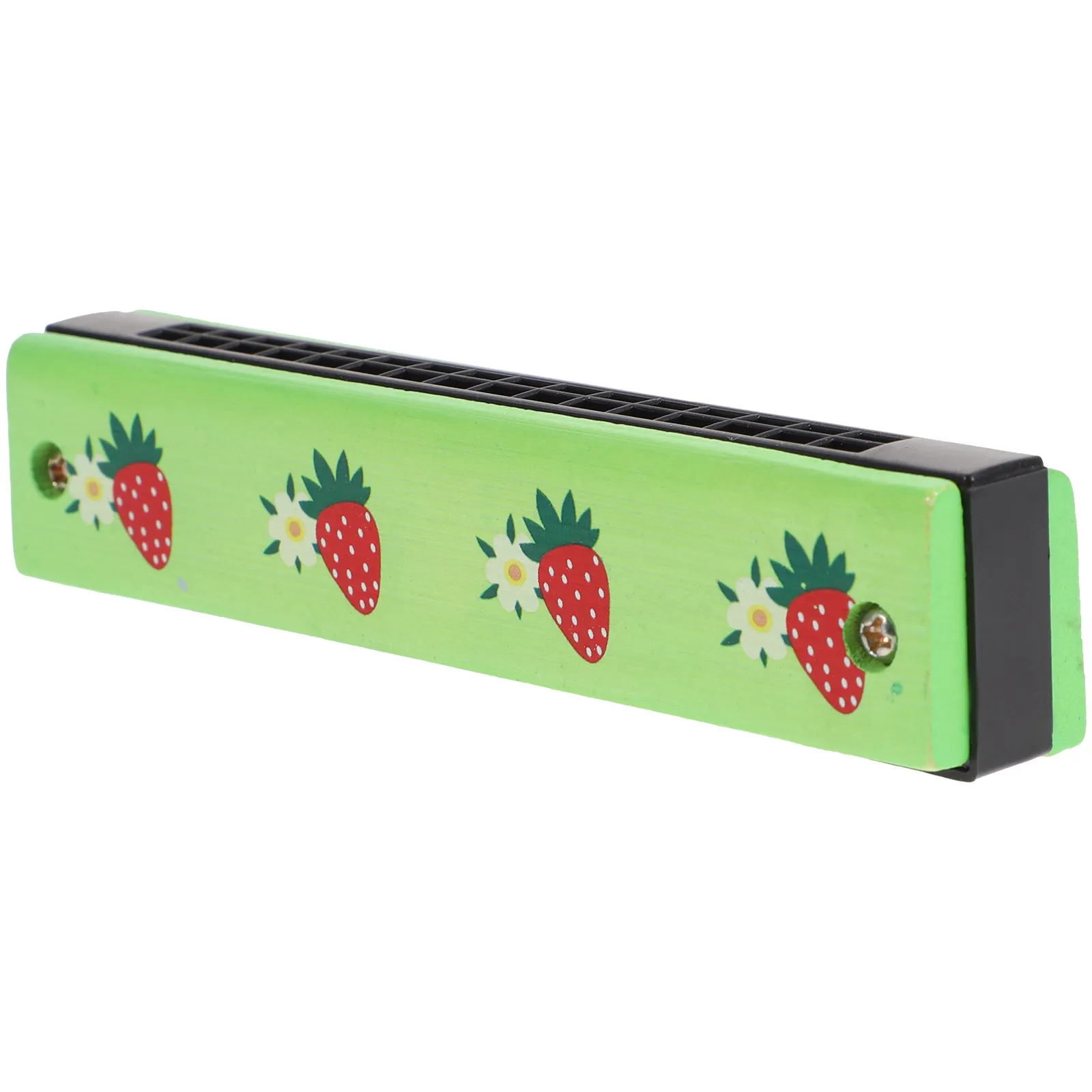 1Pcs 24-Hole Harmonica Early Education Musical Instrument Children Classic Wooden Baby Music Learning Tools Random Color Pattern