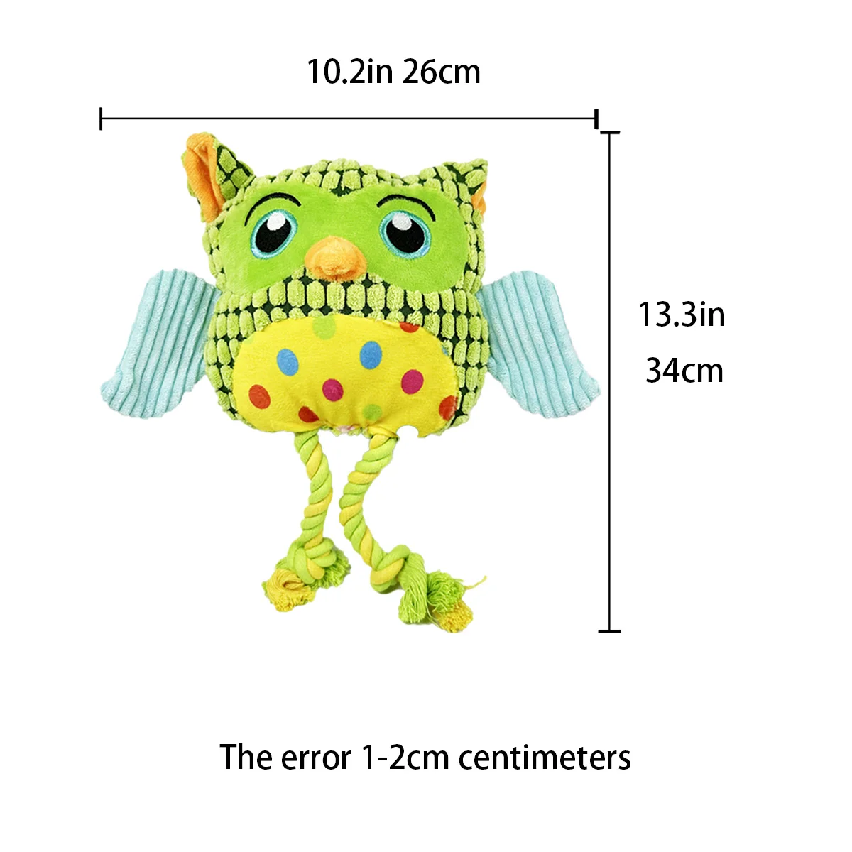 Supet pet chessboard owl cute fun plush toy for indoor and outdoor use