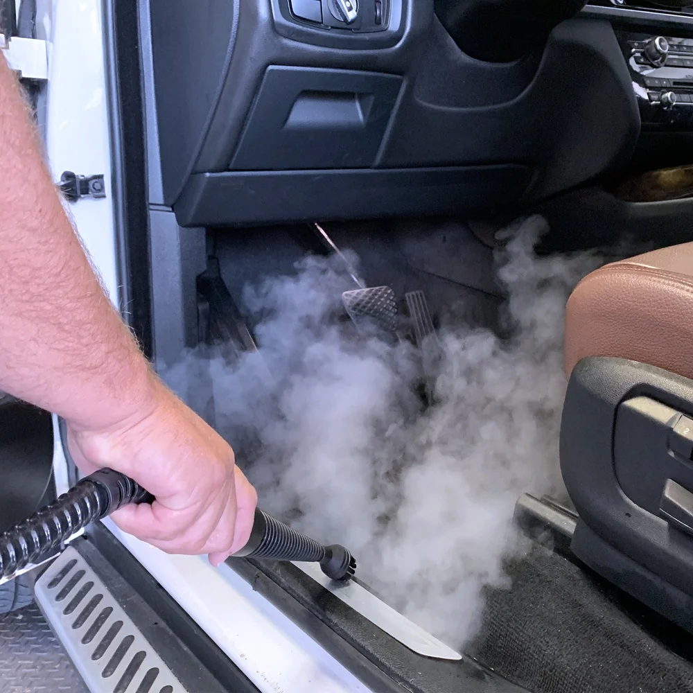 Vaporizador de mano de limpieza profunda, herramienta portátil de 1200W, 10 accesorios, calentamiento rápido, vapor Natural, limpieza Interior de coche y hogar