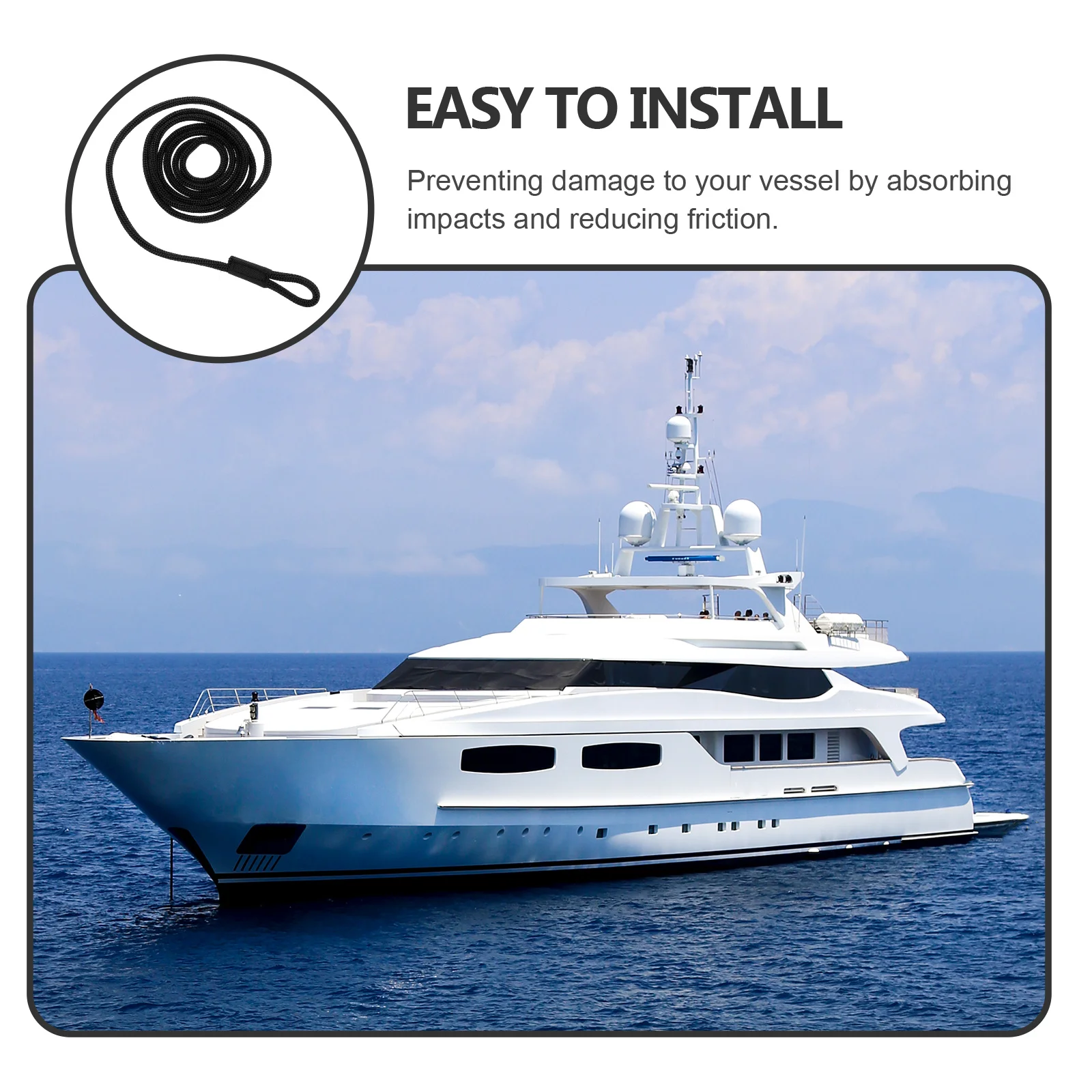 1 قطعة 1.5 متر خط حبل لليخوت الثقيلة قارب درابزين اكسسوارات لوازم بحرية بنجي قفص الاتهام خط قارب حوض مصدات