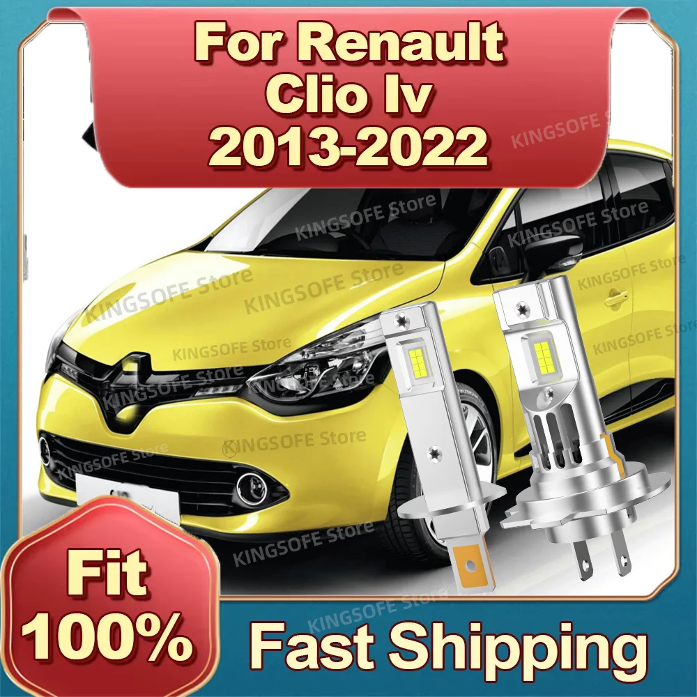 

2/4Pcs 6000K H1 H7 Car Bulb Led Lamp CSP Chip 180W Headlight For RENAULT CLIO IV 2013 2014 2015 2016 2017 2018 2019 2020 21 2022