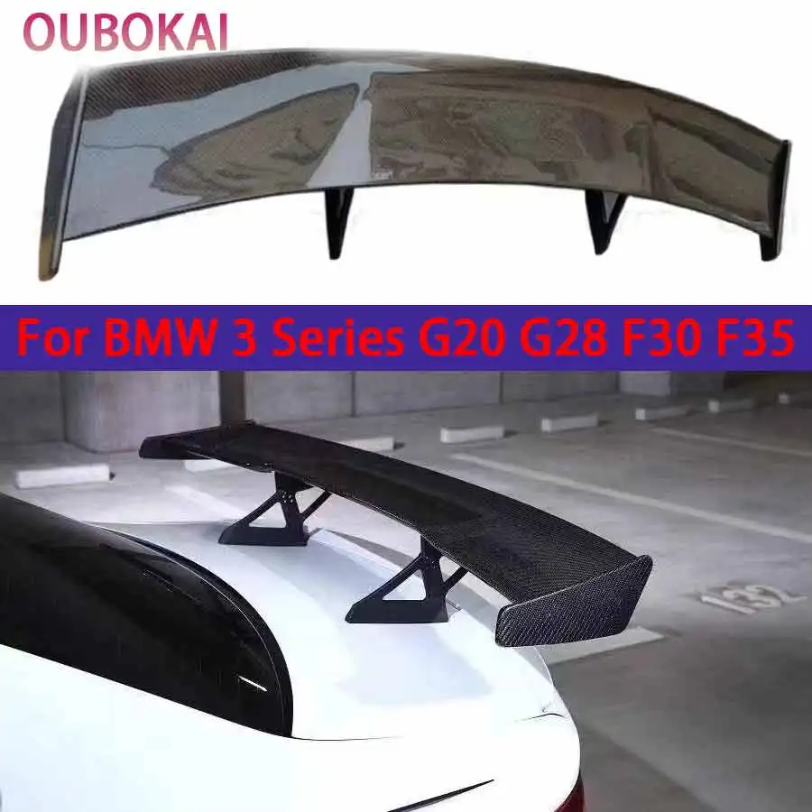 Carbonfaser-Heckflügel für BMW 3er G20 G28 F30 F35 Heckspoiler Leitflügel Heckflügel Kofferraum-Deflektor 3D-Stil