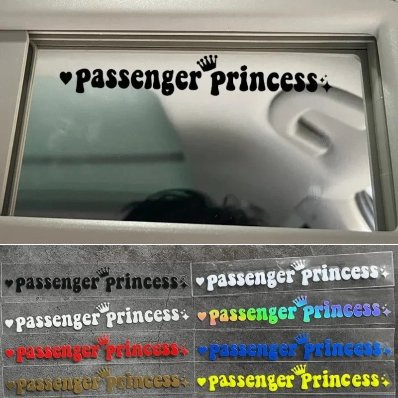 

Passenger Princess Motorcycle Stickers Waterproof DIY Motorbike Side Panels Fuel Tank Interior Car Rearview Mirror Vinyl Decals