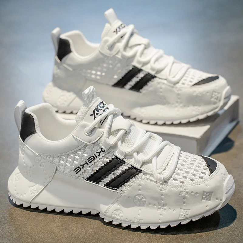 

2025 новые модные модные универсальные удобные легкие туфли для доски с низким вырезом, дышащая повседневная мужская обувь на мягкой подошве