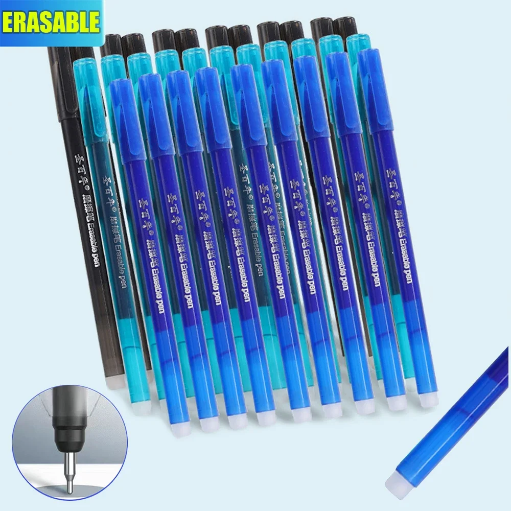 3Pcs/lot 0.5Mm High-Capacity Erasable Pen Direct Liquid Type Gel Pen Office School Supplies Kawaii Stationery