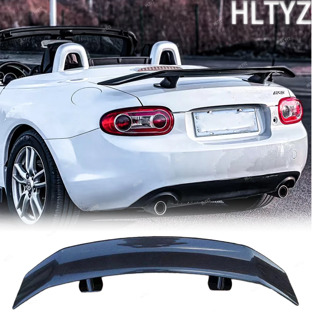 

Заднее крыло GT-стиля для спортивного кабриолета Mazda MX-5 NC NCEC (2009-2015) в стиле EPA Type 3, глянцевый черный/под карбон