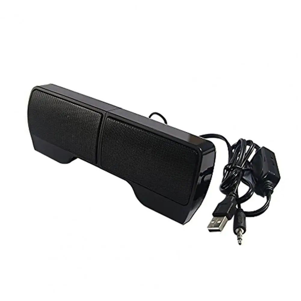 클립 컴퓨터 모니터 스피커, 휴대용 미니 노트북 데스크탑 PC 사운드 박스, 서브우퍼, USB 3.5mm 와이어 볼륨, 스테레오용