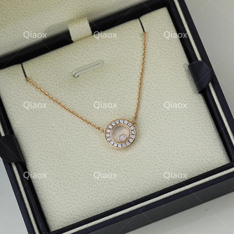 CY Hot new 925 sterling silver round necklace ladies fashion simple temperament luxury brand jewelry party gift