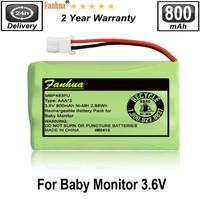 3.6V Battery For VTech VM312 VM3251 VM3252 -61 Baby Monitor Motorola Newer 800mAh Version: MBP33S MBP36 MBP36S MBP33XL MBP481