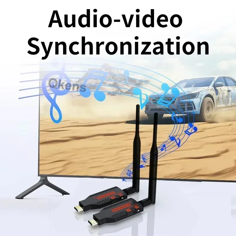 

100M HDMI Wireless Extender Video Transmitter Receiver 1 To 4 Share Display Adapter for Camera Laptop PC To TV Monitor Projector