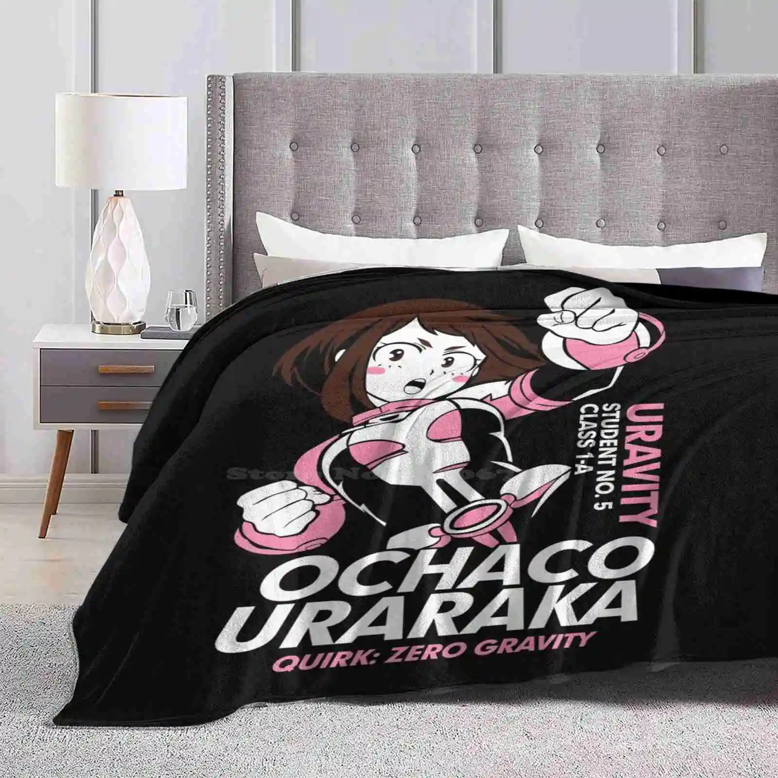 Uraraka From Boku No Hero Academia-My Hero Academy Four Seasons Comfortable Warm Soft Throw Blanket Uraraka Uravity Urabity