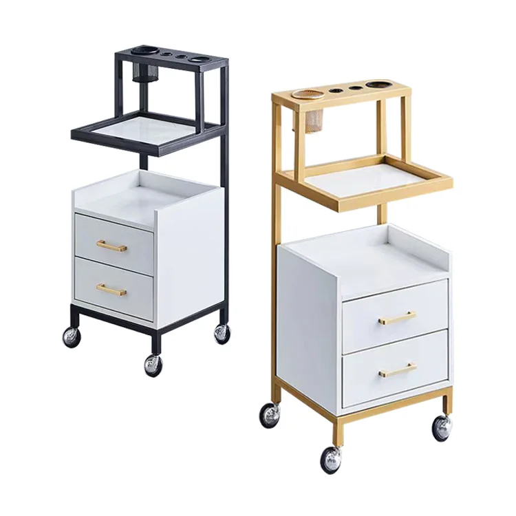 Cart High End Hairdressing Trolley Beauty Salon Hair Salon Professional Tool Trolley Hair Dryer Storage Rack