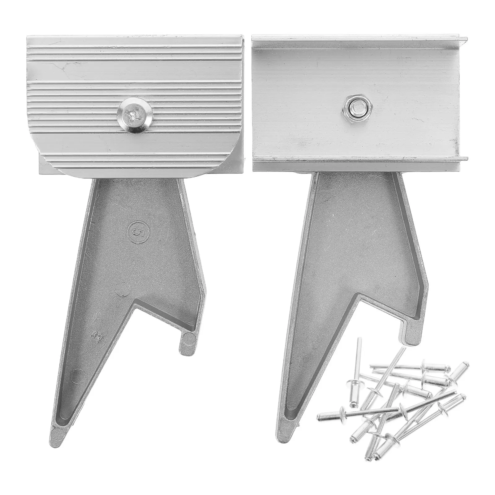 2Pcs Telescoping Ladder Tooth Lock Spring Triangle Aluminum Alloy Replacement Parts Heavy Duty Ladder Holder Stabilizer for Home