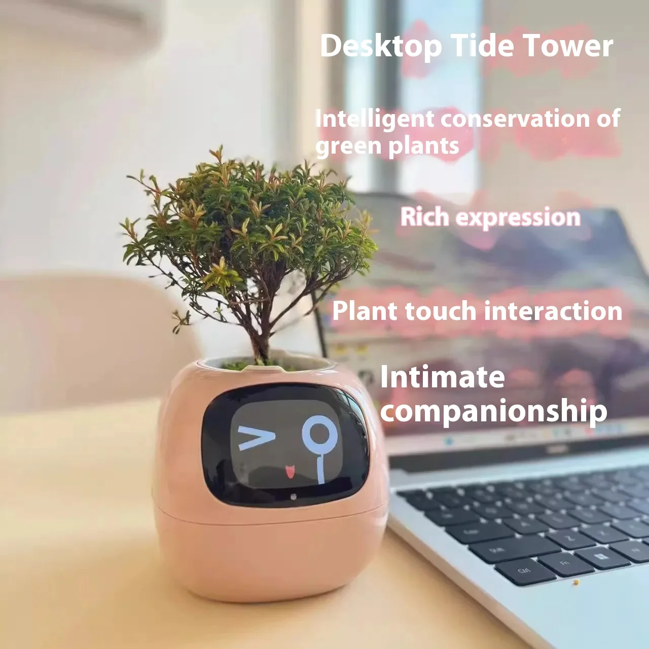 Ivy Intelligent Flowerpot Plant Maintenance Customization Smart Robot Expression Perceptual System Interaction Companion Gifts