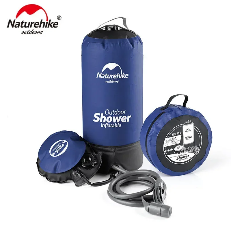 Naturehike Camping Bathing Bag 11L Outdoor Travel Hiking Portable Inflatable Folding Shower Pressure Shower Water Bathing Bag