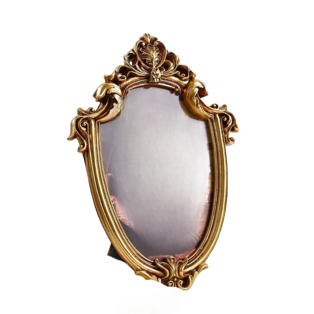 1 Piece Gold Resin Photo Frame Vintage European Classical Crown Wall Decor For Living Room Bedroom Home Decoration Picture Frame
