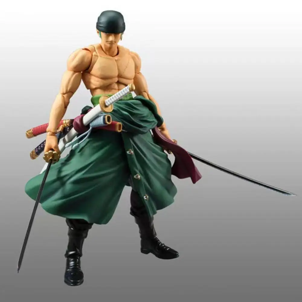 Anime One Piece 18cm  Roronoa Zoro Joints Moveable PVC Action Figure Collection Model Toys