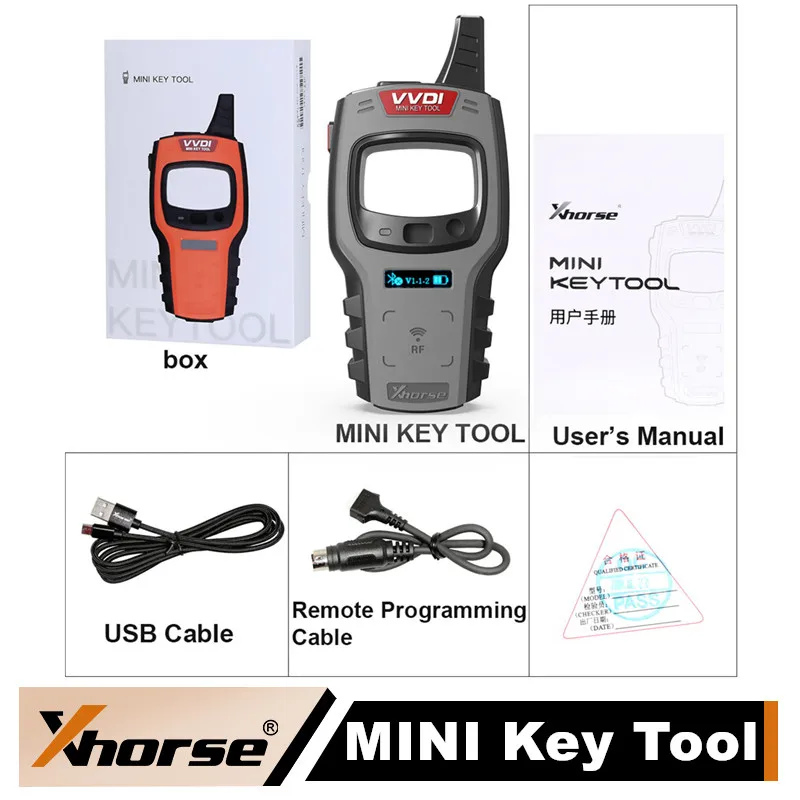 

Xhorse VVDI MINI Key Tool Remote Programmer Free с кабелем для обновления, глобальная версия