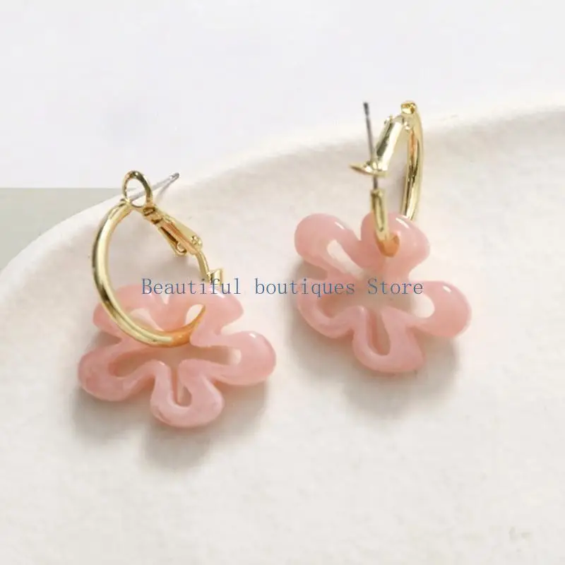 U4LF Hollow Flower Pendants Making Accessories DIY Supplies Supplies Supplies
