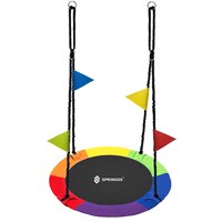 Stork nest garden swing for children 110 cm diameter multi-colored