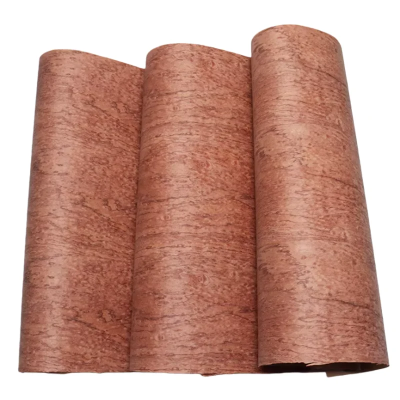 250x58cm Natural Bird's Eye Rosewood Veneer Sheets with Kraft Paper Backed for Furniture Cabinet Doors Decor Panels DIY Projects