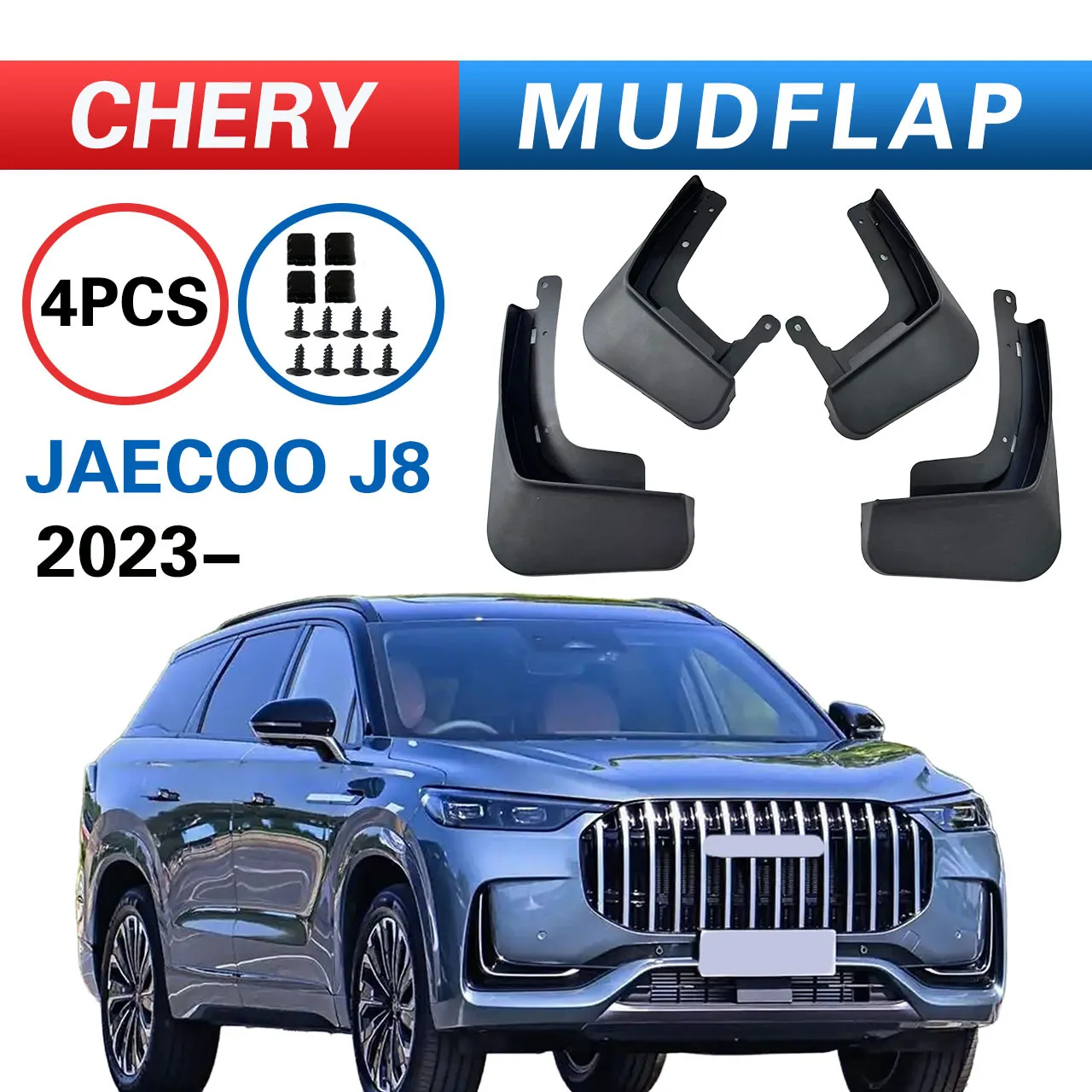 

For CHERY JAECOO 2023 mudguard, Splash proof mudguard, front and rear wheel fender
