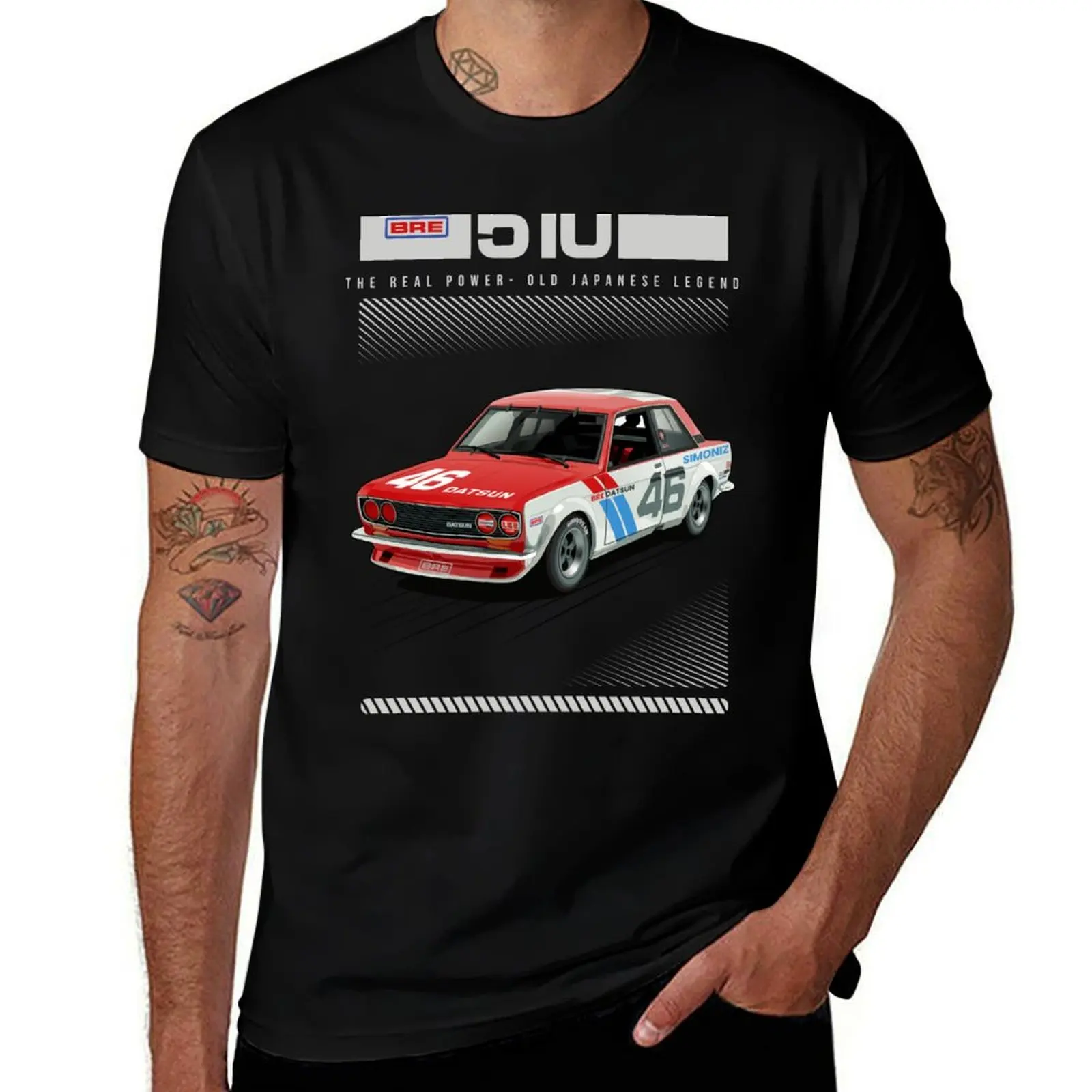 

plain T-Shirt shirt DATSUN Blue - man man 510 funny graphic tshirt t for shirts t anime 46 BRE