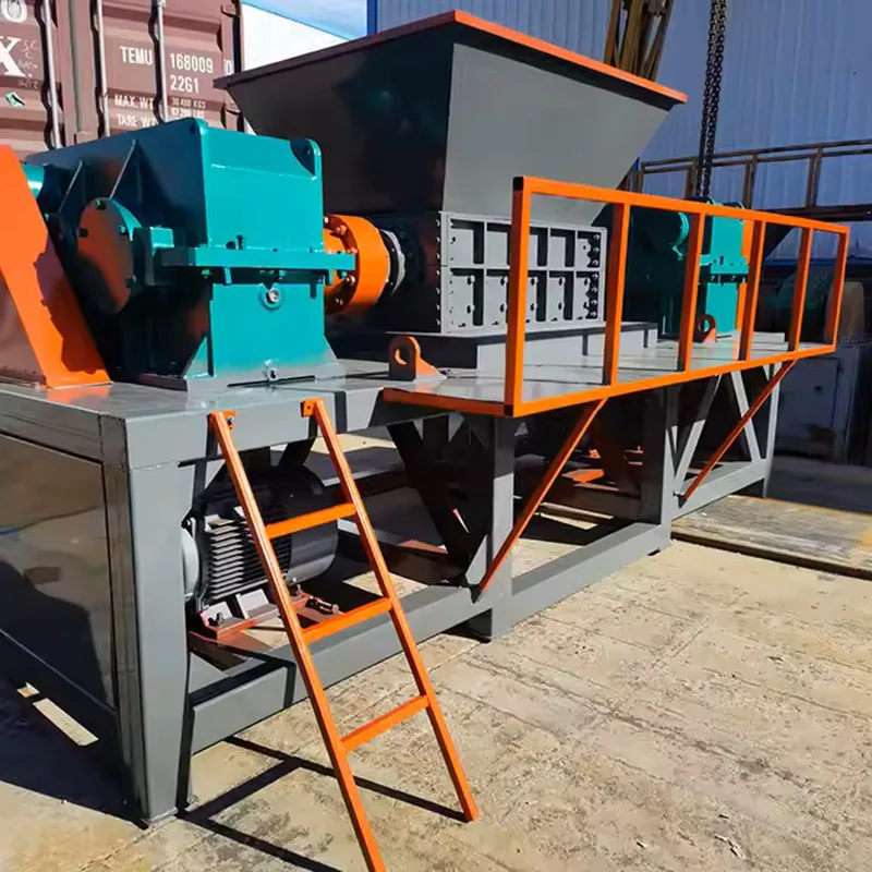 

Large Dual Shaft Shredder For Scrap Metal, Car Frames, Tires, Wood Crusher, Small Plastic Rubber Crushing Machine
