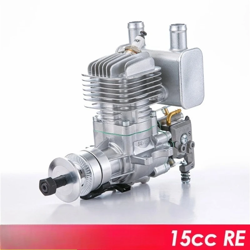 Full Set 15CC RE Rear Exhaust Two Stroke Single Cylinder Engine Assembly for RC Fixed Wing Fuel Model Airplane Spare Parts