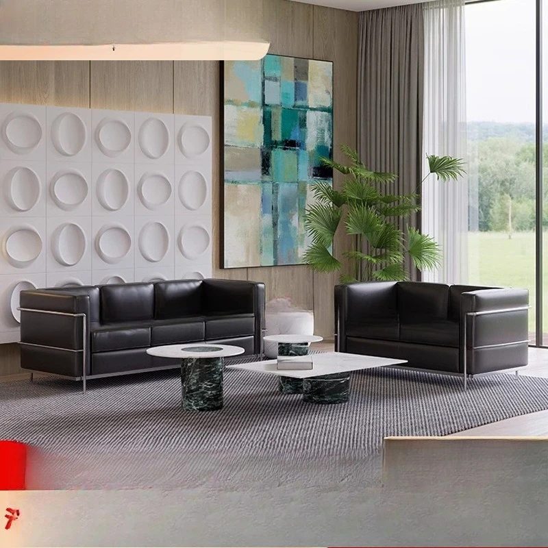 

Кожаный диван, мебель для гостиной в средневековом стиле, диван для кабинета/офиса, удобный диван для отдыха