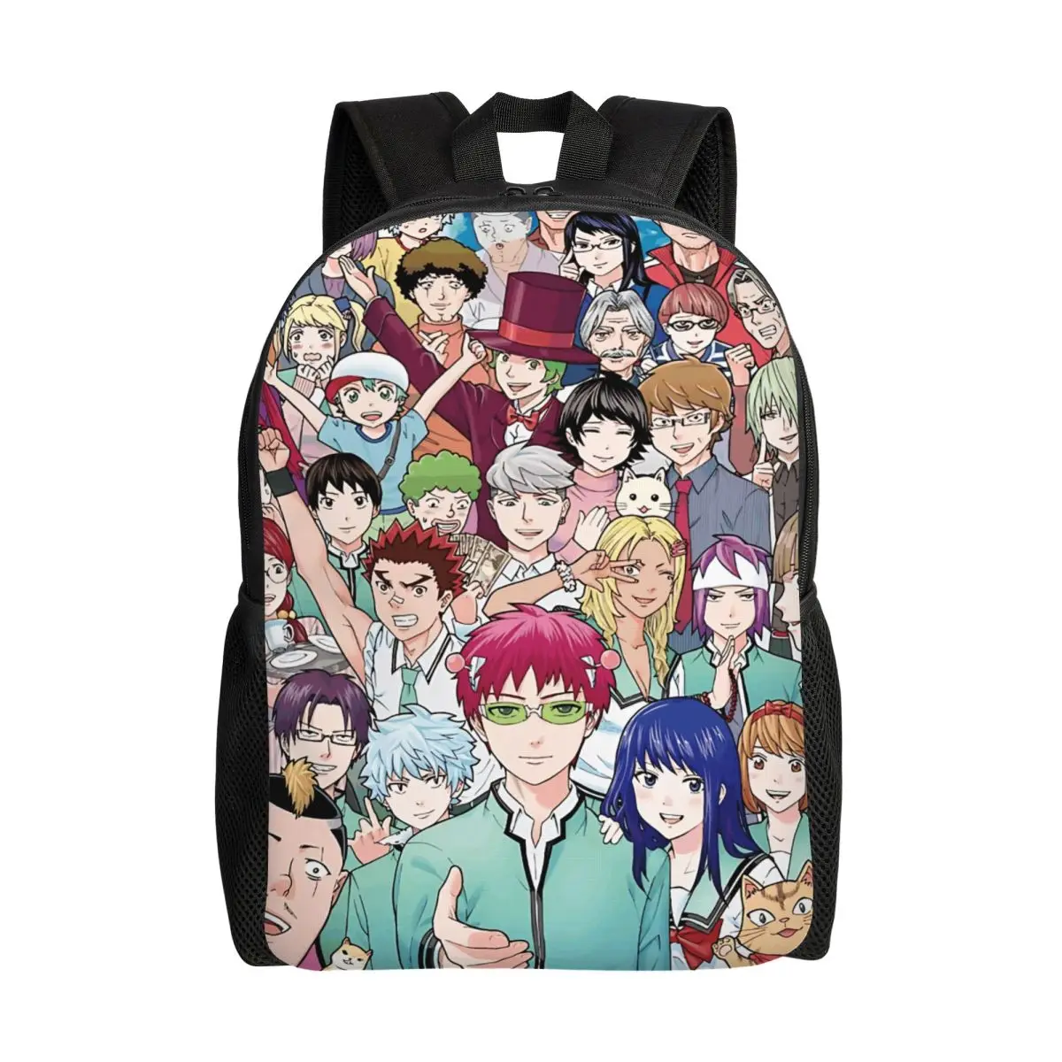 

Персонализированный классический дорожный рюкзак S-Saikies K Comics для мужчин и женщин, школьный рюкзак для компьютера, сумка для книг, студенческий рюкзак с мультяшным принтом, повседневные сумки