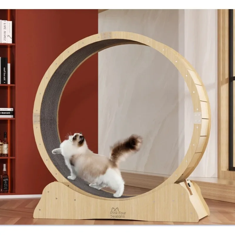 

Pet Cat Running Wheel Silent Interactive Pet Treadmill Losing Weight Pets Exercise Keeping Fitness Toy Cat Climbing Frame