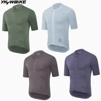 YKYWBIKE-Camiseta de ciclismo clásica para hombre, camiseta de manga corta para equipo profesional de bicicleta de verano, Maillot de ciclismo, ropa transpirable para bicicleta de carretera