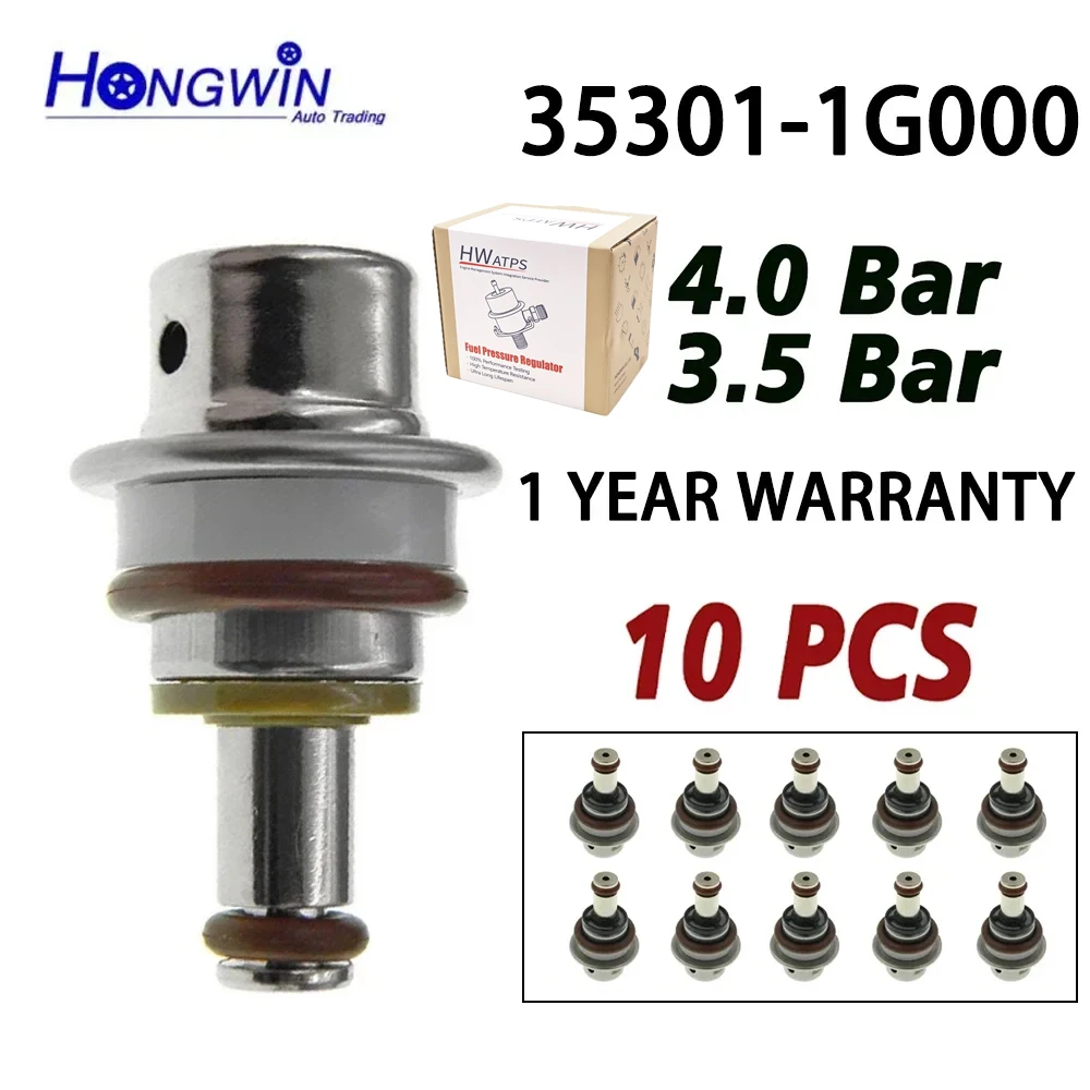 10 Uds regulador de presión de combustible compatible con Hyundai KIA Accent Azera Elantra Sonata i30 i40 35301-1G000 353011G000 31380-3R600 313803R600