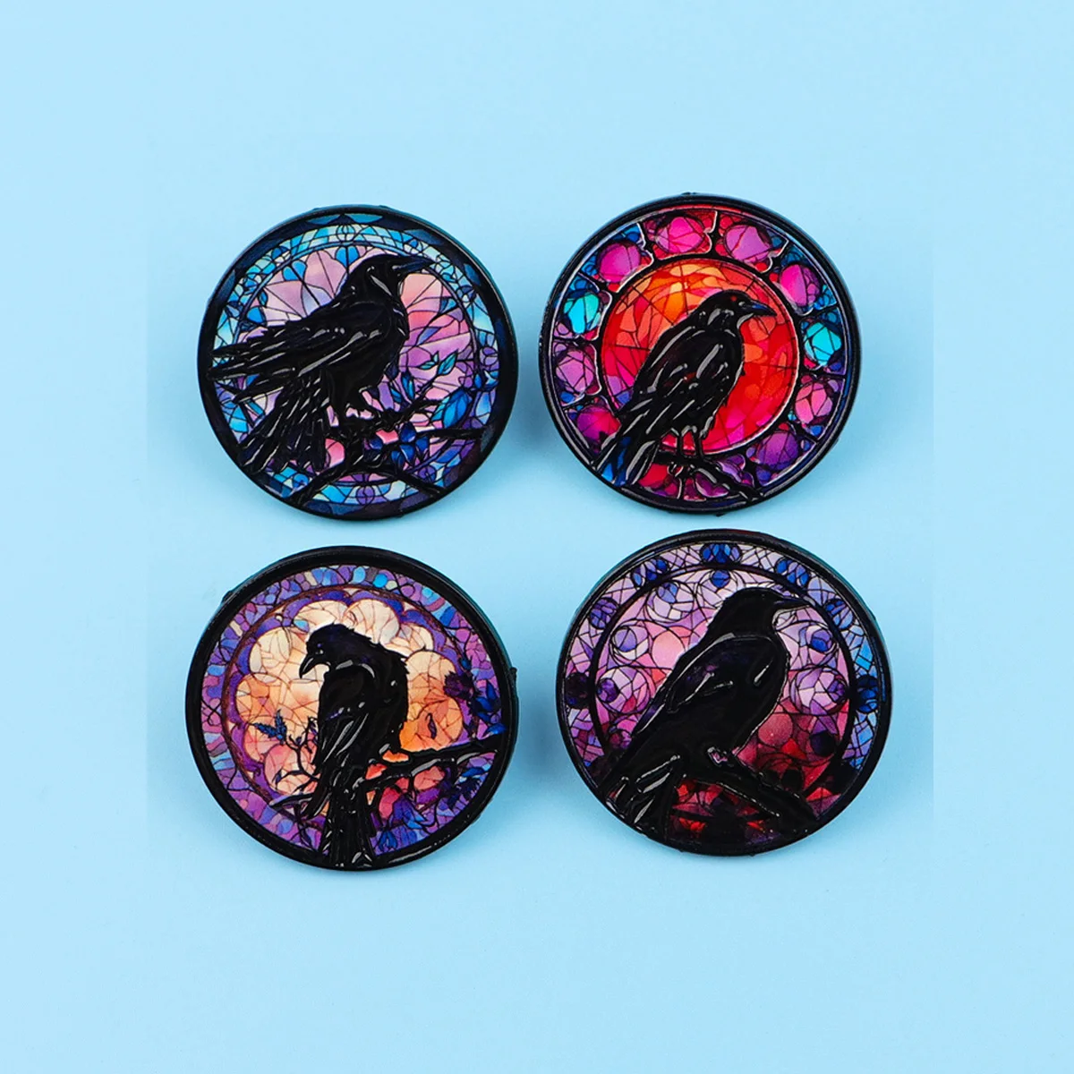 Classical Pattern Crow Men Women Brooch for Clothes Lapel Pins for Backpack Enamel Pin Metal Badges Fashion Accessories