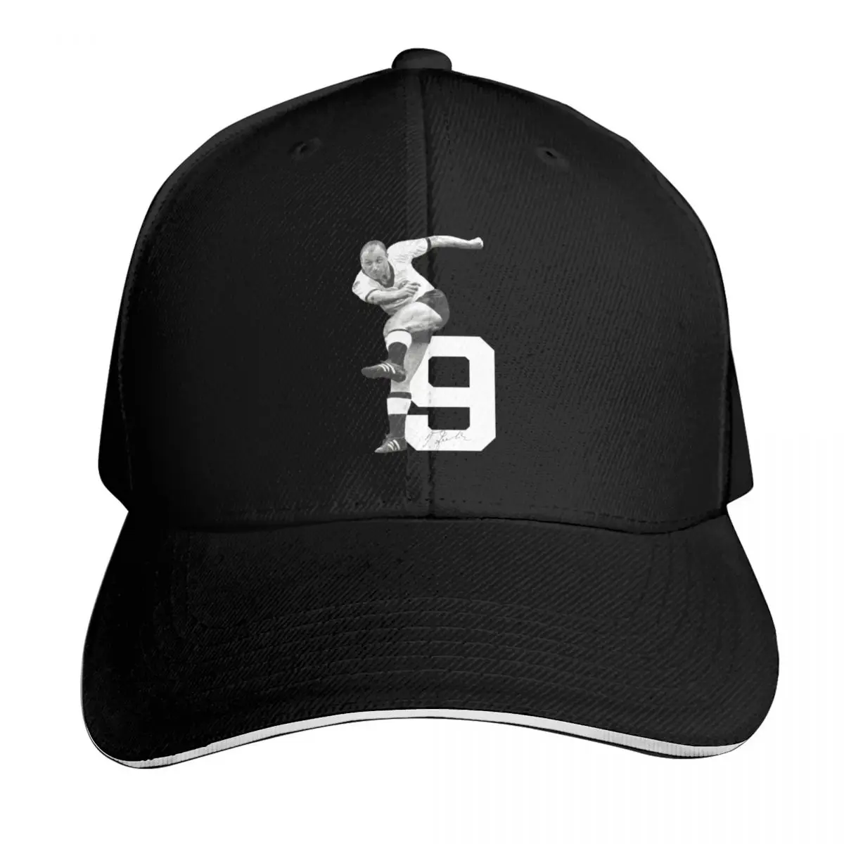 Uwe Seeler Trikot signed with number Baseball Cap Contrast Two Tone Brim Snapback Flat Bill Strapback Dad Hat
