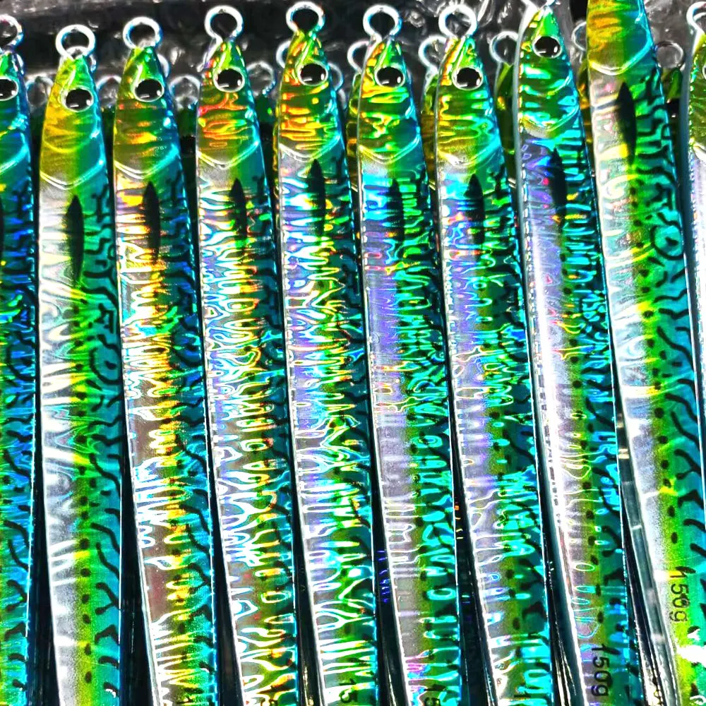 Imagem -02 - Velocidade Falling Jig Lure Jig uv Rápido Impressão 3d Isca Brilho de Pesca Isca Dura Vertical Metal Afundando Jigging Pesca Bait 150g 180g as