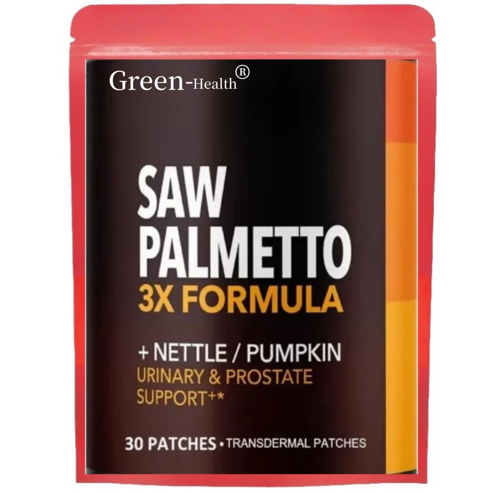 

Saw PalmettoTransdermal Patches Stinging Nettle Pumpkin Seed Extract Urinary Health Prostate Support for Men's Health 30 Patches