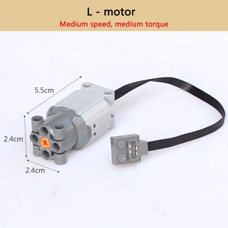 Building Block L-motor  Electrical Machinery medium Speed/Torque  PF Model accessory   Compatible with Lego Parts 888003 Motor