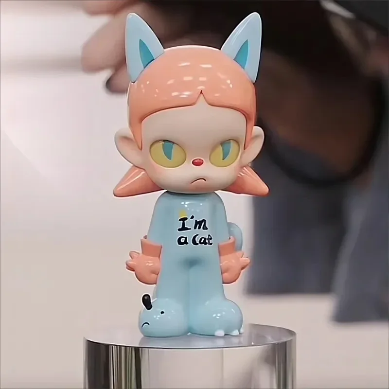 POP MART Zsiga I Am A Cat Elevator Kawaii Doll Toy Caixas Collectible Figurine Surprise Model Toys Christmas Mystery Gifts