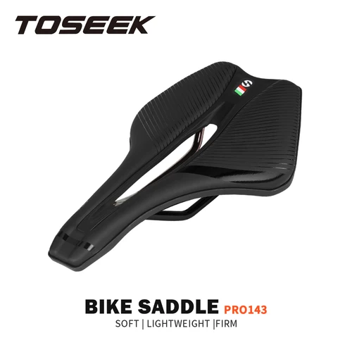 TOSEEK-sillín de bicicleta de montaña, asiento de bicicleta con riel redondo de 7mm, Material EVA, productos para bicicleta de montaña, accesorios para carreras de montaña